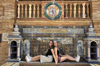UPEI students Alex and Rowan in Córdoba, Spain