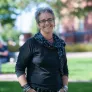 dr. ann braithwaite outside in the UPEI quadrangle