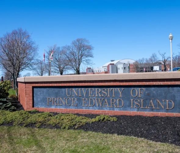 photo of the sign in front of UPEI