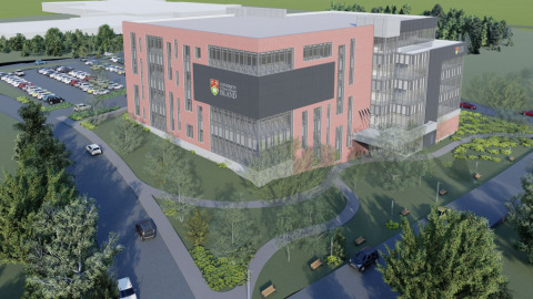 artist's rendering of the UPEI Faculty of Medicine building